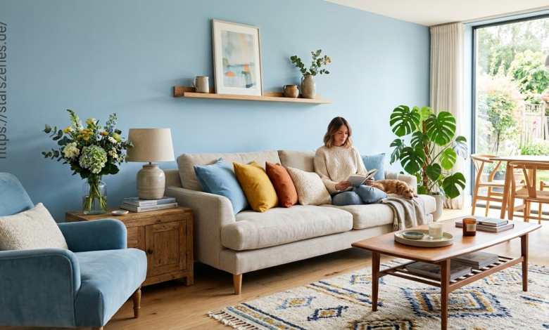 welche farbe passt zu hellblau