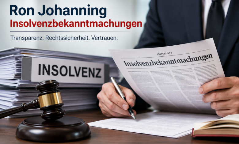 ron johanning insolvenzbekanntmachungen